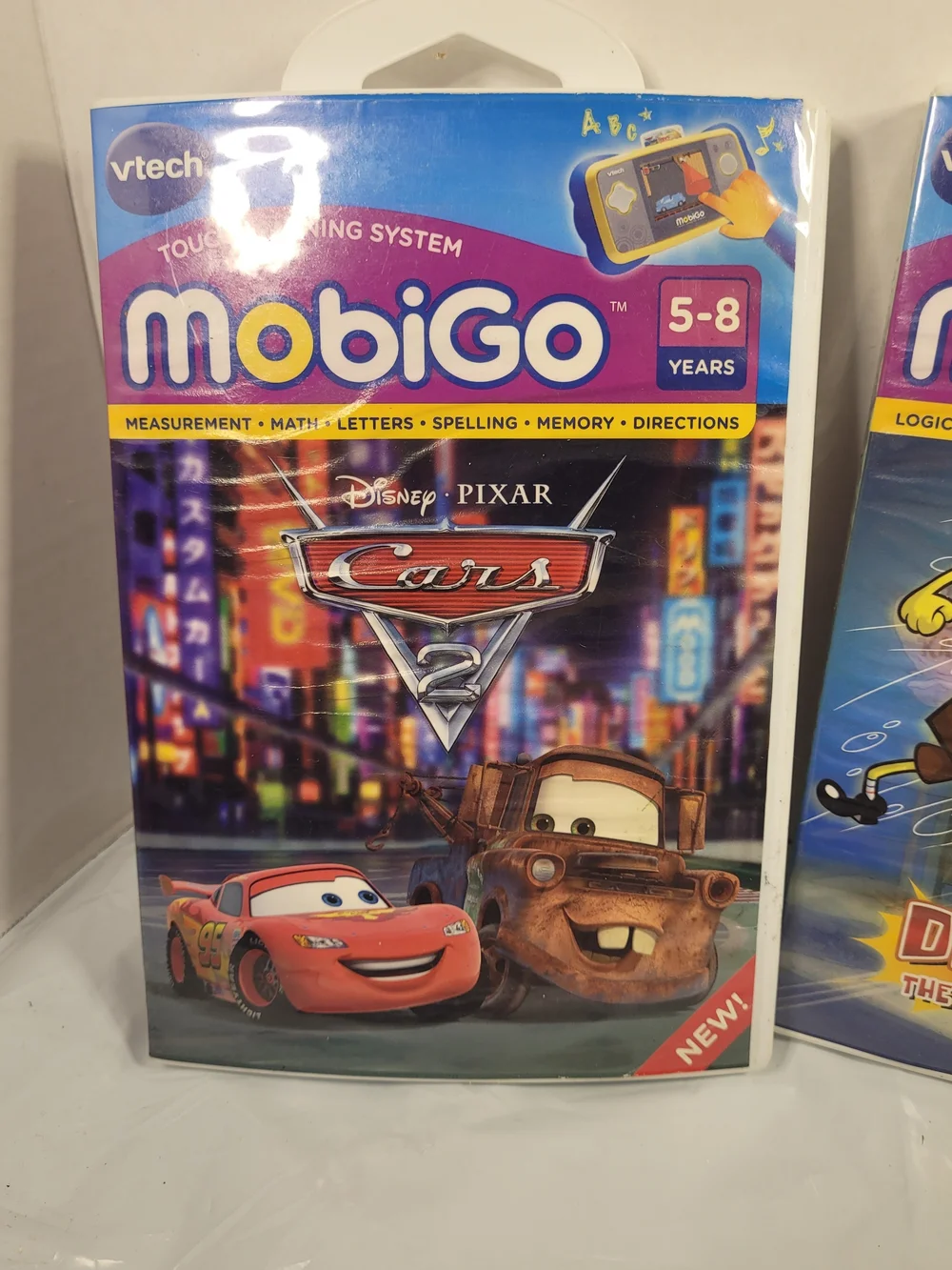 Lot Of 3 MobiGo Vtech Games Cars SpongeBob Madagascar (U)